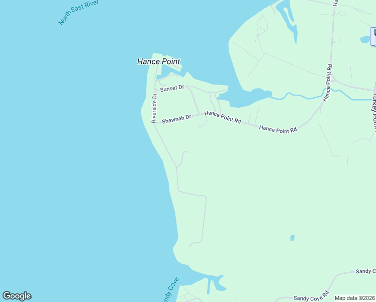 map of restaurants, bars, coffee shops, grocery stores, and more near 30 Sylvan Road in North East