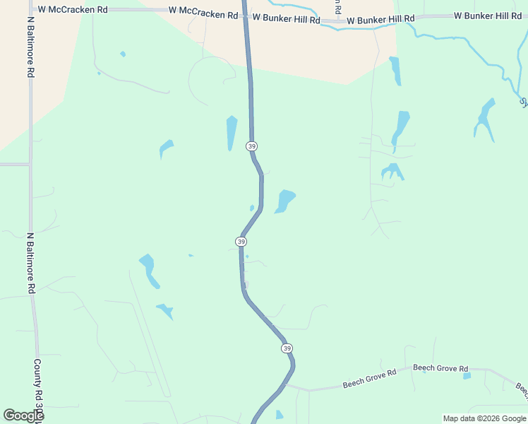 map of restaurants, bars, coffee shops, grocery stores, and more near 8945 Indiana 39 in Mooresville