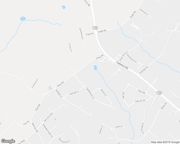 map of restaurants, bars, coffee shops, grocery stores, and more near 2427 Hess Road in Fallston