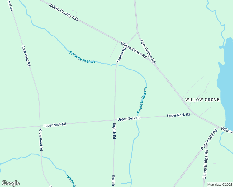 map of restaurants, bars, coffee shops, grocery stores, and more near 118 English Road in Pittsgrove