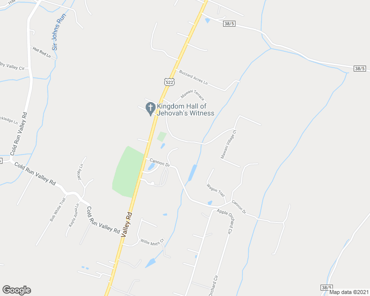 map of restaurants, bars, coffee shops, grocery stores, and more near 120 Bayonet Court in Berkeley Springs