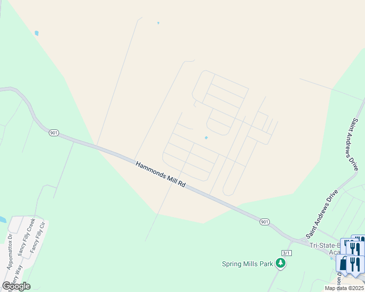 map of restaurants, bars, coffee shops, grocery stores, and more near 174 Porch Light Lane in Hedgesville