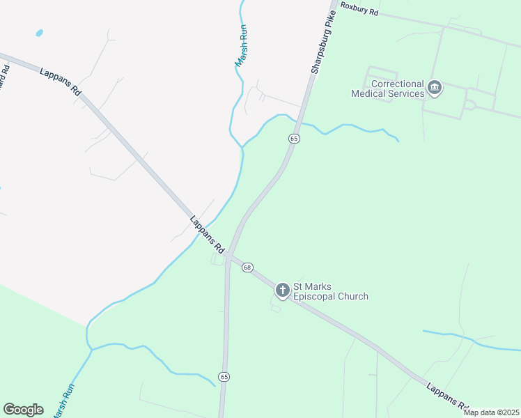 map of restaurants, bars, coffee shops, grocery stores, and more near 8803 Sharpsburg Pike in Fairplay