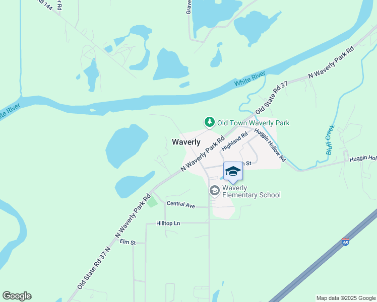 map of restaurants, bars, coffee shops, grocery stores, and more near 8750 Whetzel Street in Martinsville