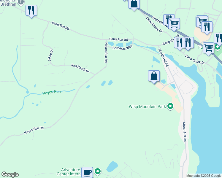 map of restaurants, bars, coffee shops, grocery stores, and more near Possum in McHenry