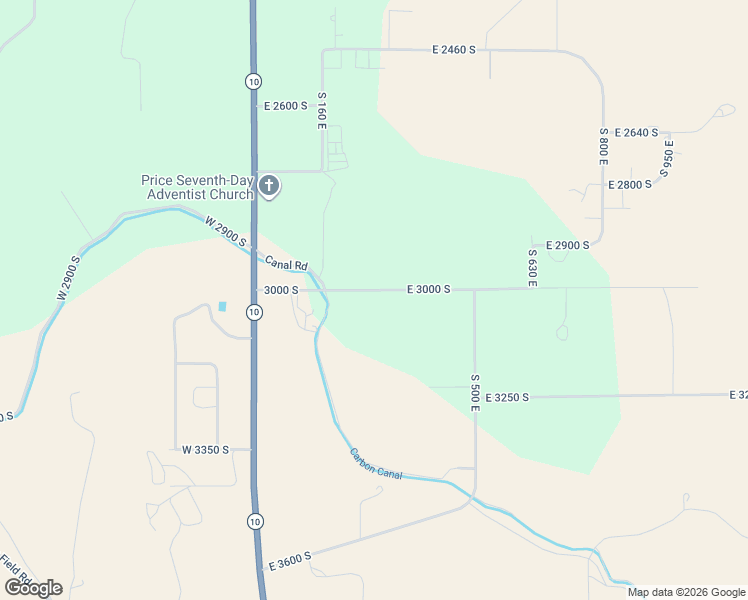 map of restaurants, bars, coffee shops, grocery stores, and more near 276 East 3000 South in Price