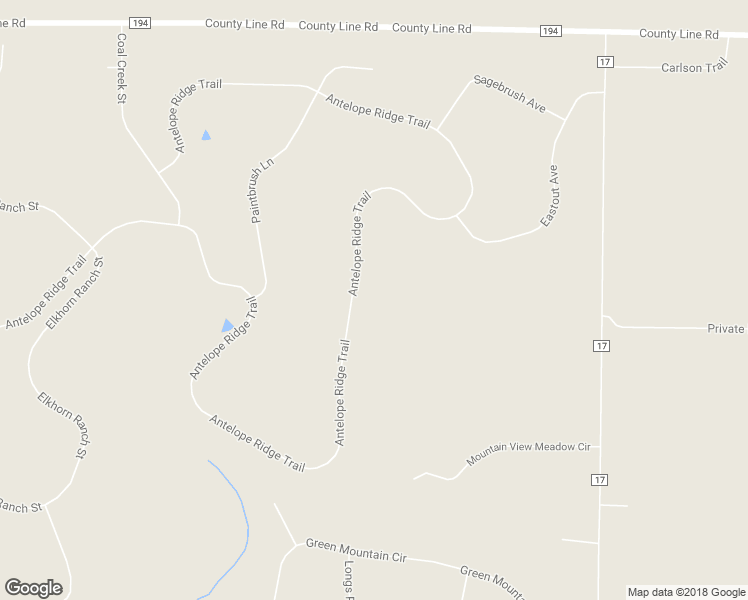 map of restaurants, bars, coffee shops, grocery stores, and more near 3444 Antelope Ridge Trail in Parker