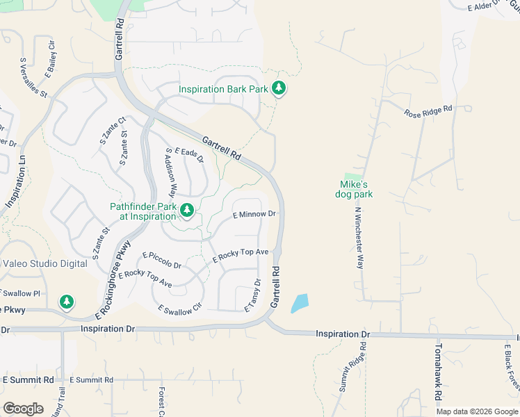 map of restaurants, bars, coffee shops, grocery stores, and more near 8800 South Duquesne Court in Aurora