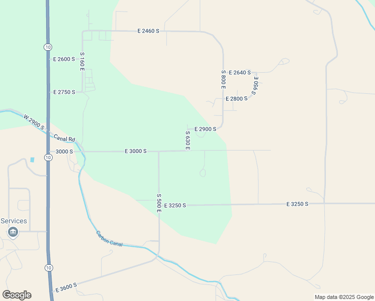 map of restaurants, bars, coffee shops, grocery stores, and more near 950 East 3000 South in Price