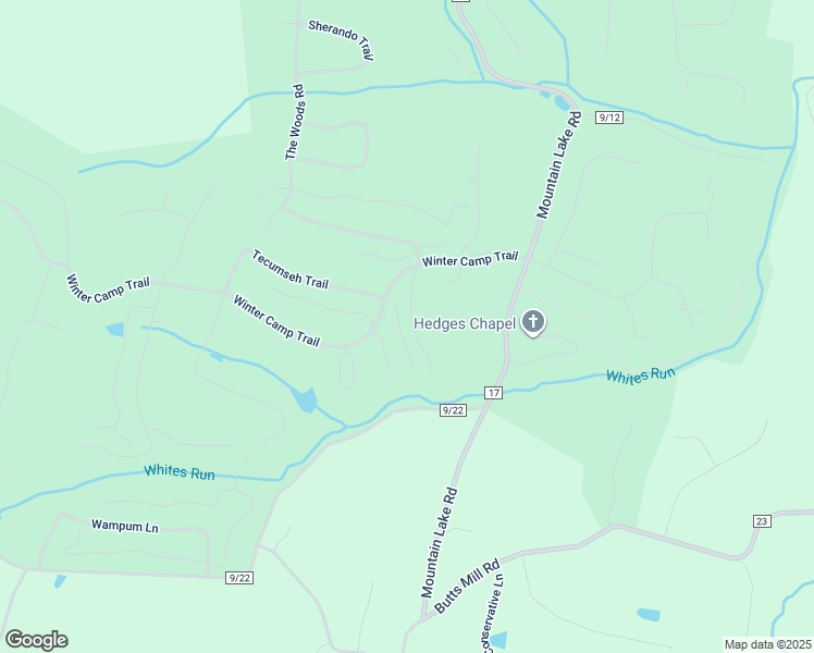 map of restaurants, bars, coffee shops, grocery stores, and more near 204 Tecumseh Trail in Hedgesville