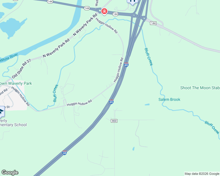 map of restaurants, bars, coffee shops, grocery stores, and more near 9450 Huggin Hollow Road in Martinsville