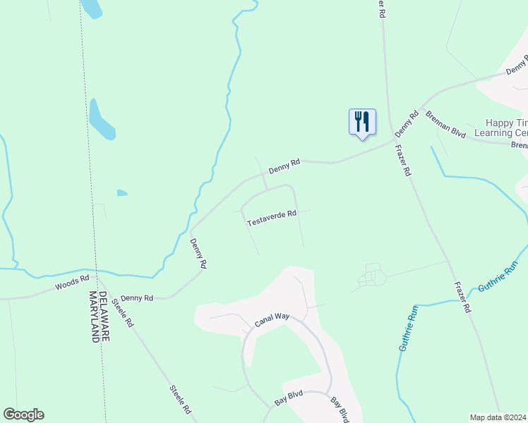 map of restaurants, bars, coffee shops, grocery stores, and more near 207 Testaverde Road in Newark