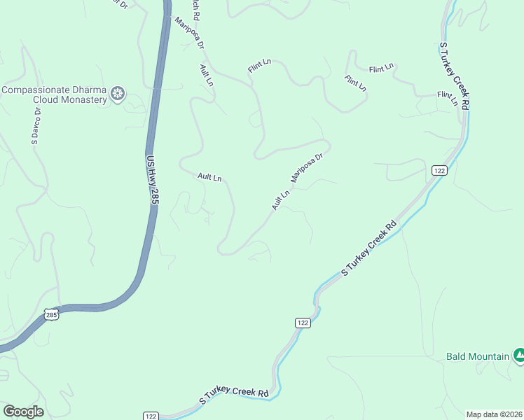 map of restaurants, bars, coffee shops, grocery stores, and more near 8742 Ault Lane in Morrison