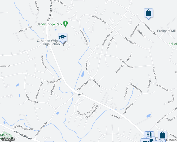 map of restaurants, bars, coffee shops, grocery stores, and more near 1700 Beechbank Way in Bel Air