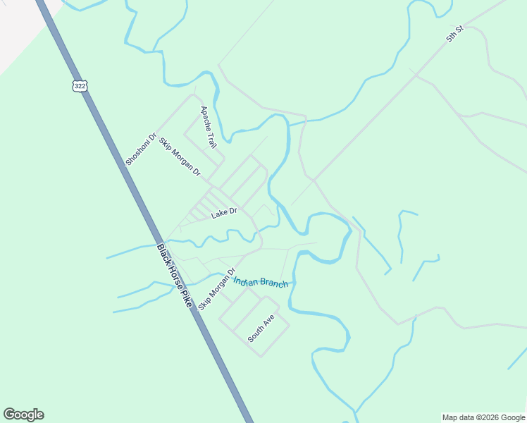 map of restaurants, bars, coffee shops, grocery stores, and more near 2002 Little Feather Drive in Hammonton