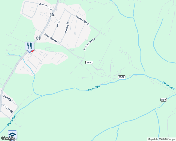 map of restaurants, bars, coffee shops, grocery stores, and more near Christy's Court in Ridgeley