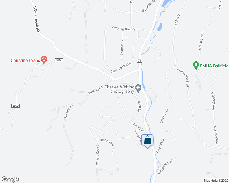 map of restaurants, bars, coffee shops, grocery stores, and more near 8779 William Cody Drive in Evergreen