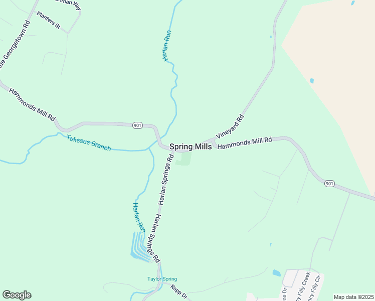 map of restaurants, bars, coffee shops, grocery stores, and more near Hammonds Mill Road in Hedgesville
