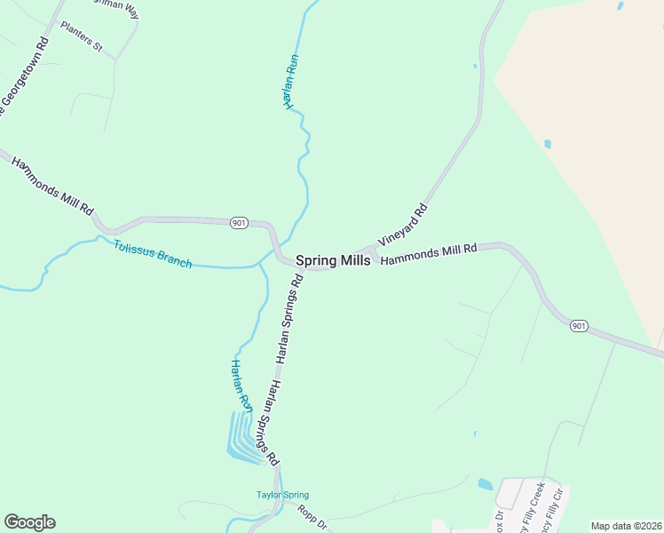 map of restaurants, bars, coffee shops, grocery stores, and more near Hammonds Mill Road in Hedgesville