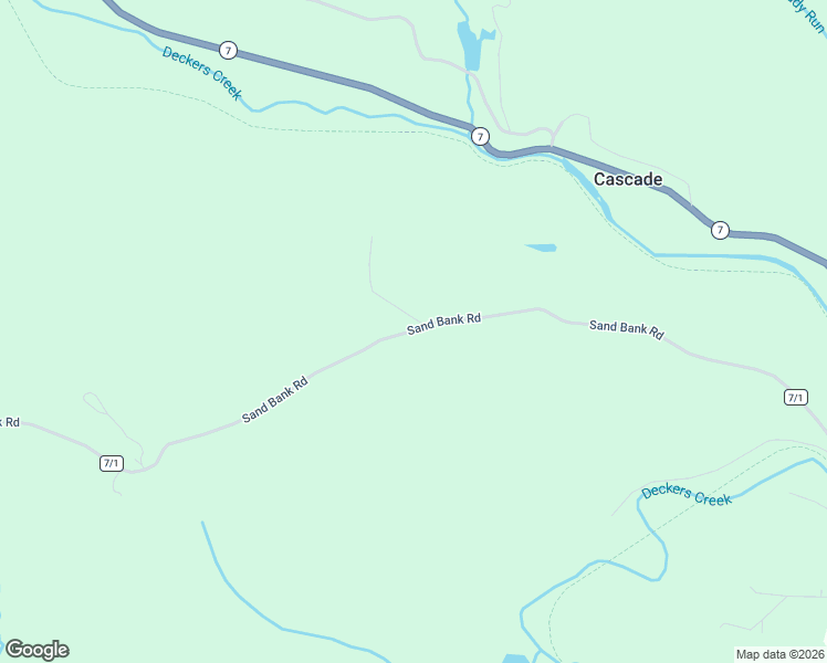 map of restaurants, bars, coffee shops, grocery stores, and more near County Route 7/1 in Masontown