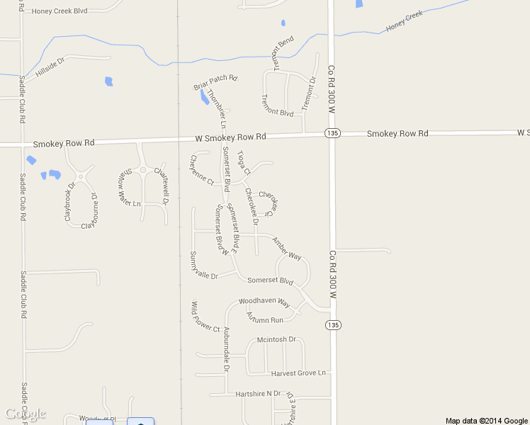 map of restaurants, bars, coffee shops, grocery stores, and more near 3131 Cherokee Circle in Bargersville