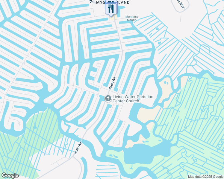 map of restaurants, bars, coffee shops, grocery stores, and more near 1079 Radio Road in Little Egg Harbor Township