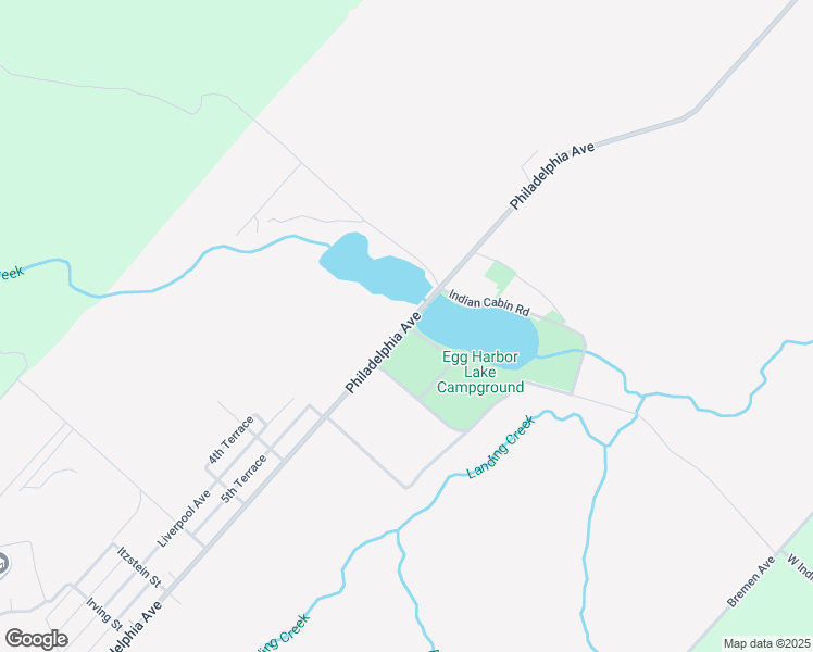 map of restaurants, bars, coffee shops, grocery stores, and more near Philadelphia Avenue in Egg Harbor City
