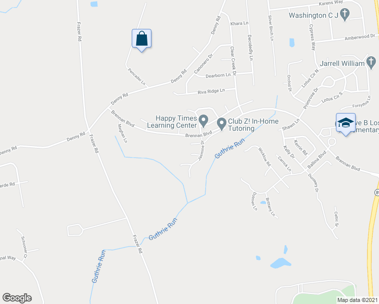 map of restaurants, bars, coffee shops, grocery stores, and more near 15 Laurel Way in Bear