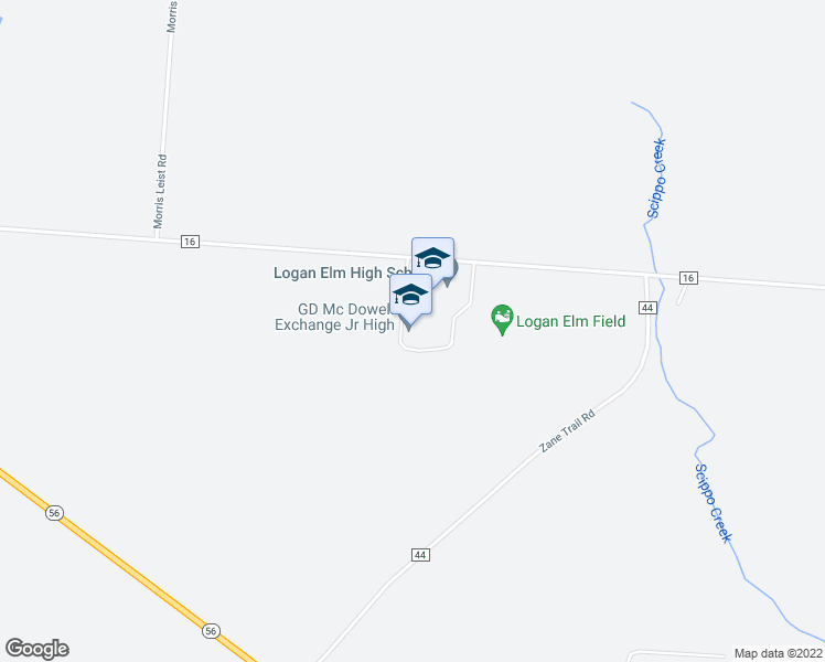 map of restaurants, bars, coffee shops, grocery stores, and more near 9579 Tarlton Road in Circleville