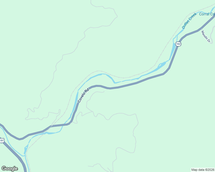 map of restaurants, bars, coffee shops, grocery stores, and more near 35958 Covelo Road in Willits