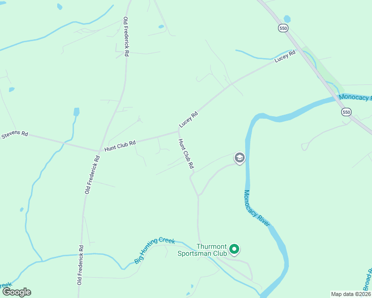 map of restaurants, bars, coffee shops, grocery stores, and more near 11817 Hunt Club Road in Thurmont