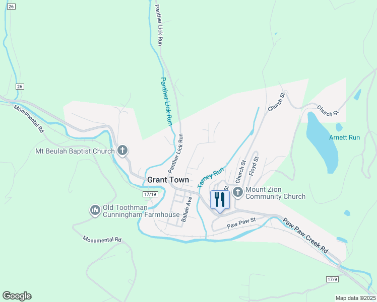map of restaurants, bars, coffee shops, grocery stores, and more near 160 View Avenue in Fairmont