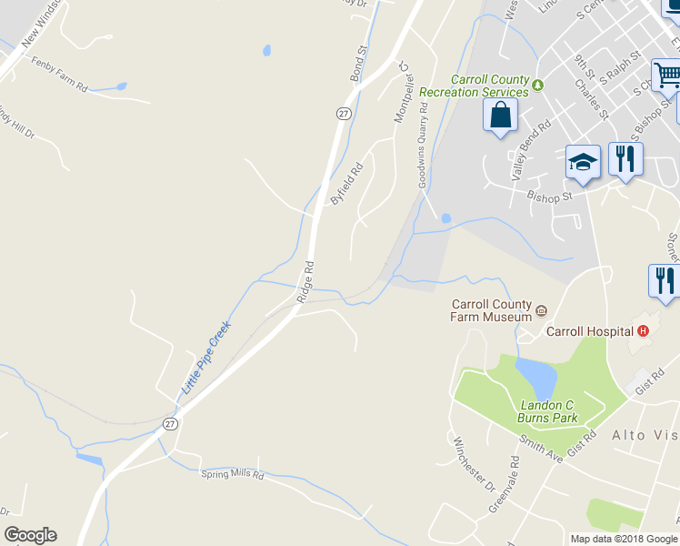 map of restaurants, bars, coffee shops, grocery stores, and more near 328 Montpelier Court in Westminster