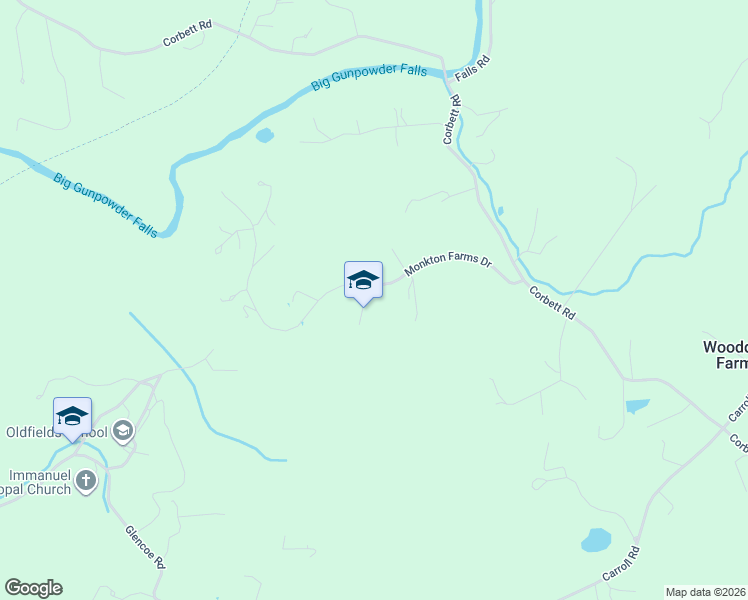 map of restaurants, bars, coffee shops, grocery stores, and more near 1743 Monkton Farms Dr in Monkton