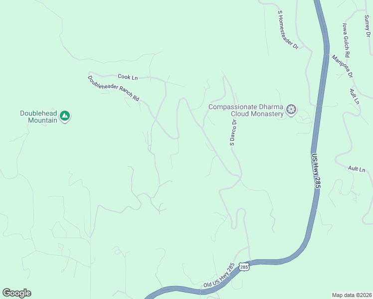 map of restaurants, bars, coffee shops, grocery stores, and more near 8483 Doubleheader Ranch Road in Morrison