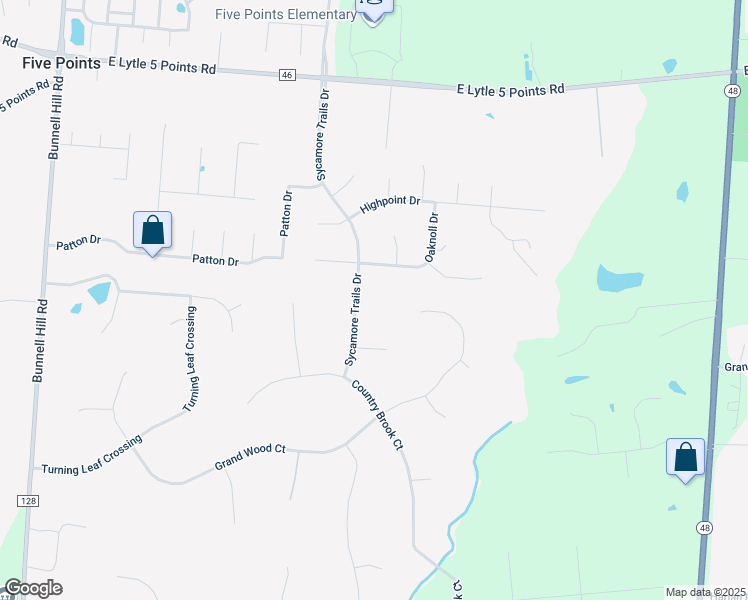 map of restaurants, bars, coffee shops, grocery stores, and more near 8552 Sycamore Trails Dr in Springboro