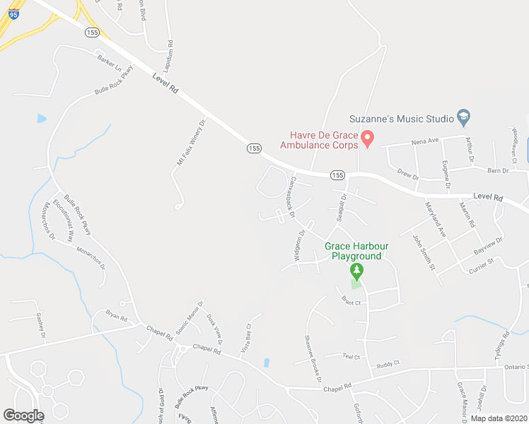 map of restaurants, bars, coffee shops, grocery stores, and more near 138 Remington Circle in Havre de Grace
