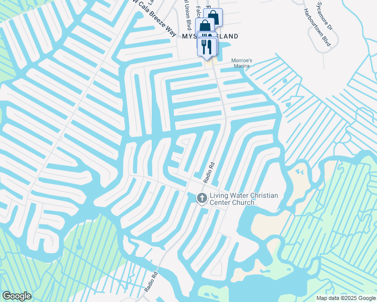 map of restaurants, bars, coffee shops, grocery stores, and more near 15 North Captain Drive in Ocean County