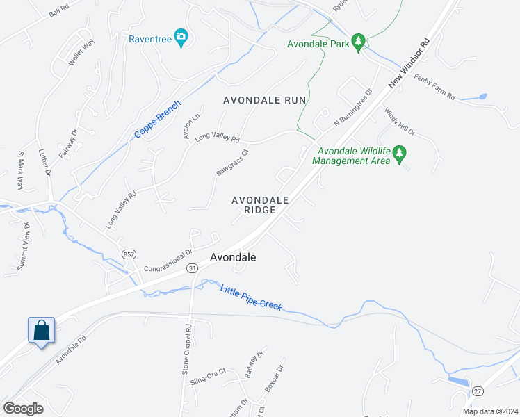 map of restaurants, bars, coffee shops, grocery stores, and more near 803 South Burning Tree Drive in Westminster