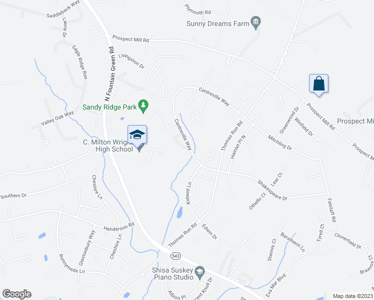 map of restaurants, bars, coffee shops, grocery stores, and more near 1802 Bramble Brook Lane in Bel Air