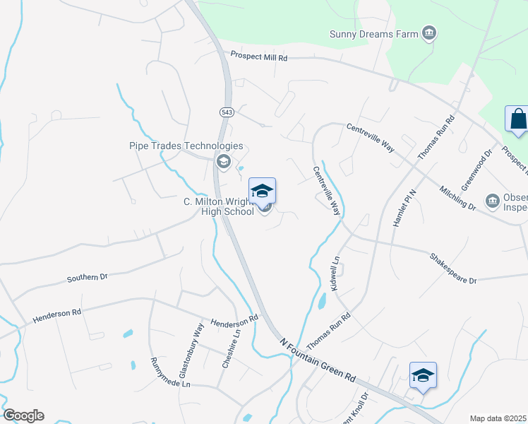 map of restaurants, bars, coffee shops, grocery stores, and more near 1301 North Fountain Green Road in Bel Air