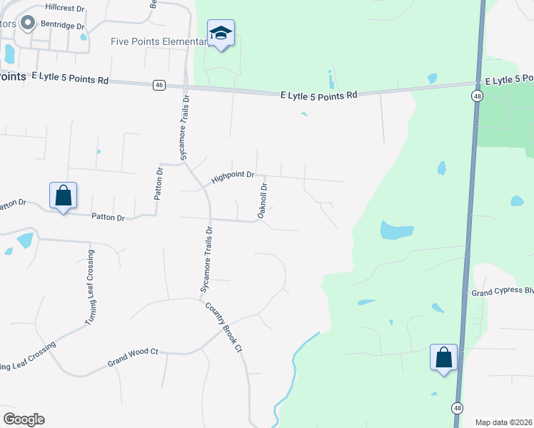map of restaurants, bars, coffee shops, grocery stores, and more near 863 Wind Bluff Point in Springboro