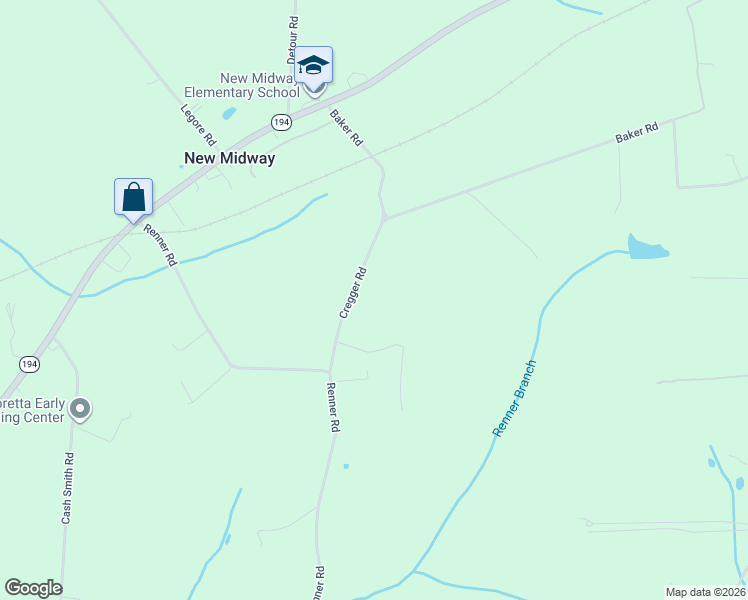 map of restaurants, bars, coffee shops, grocery stores, and more near 11997 Cregger Road in Keymar