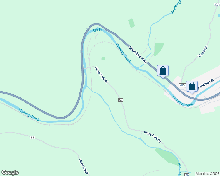 map of restaurants, bars, coffee shops, grocery stores, and more near 302 Piney Fork Road in Pine Grove