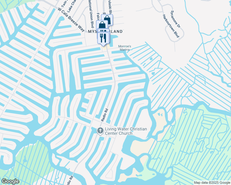 map of restaurants, bars, coffee shops, grocery stores, and more near 1039 Radio Road in Ocean County