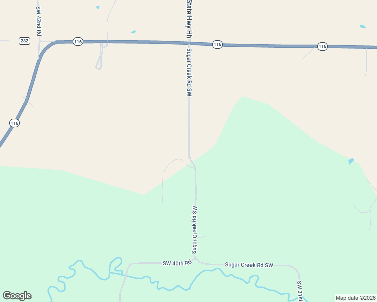 map of restaurants, bars, coffee shops, grocery stores, and more near Southwest 36 Road in Buchanan County