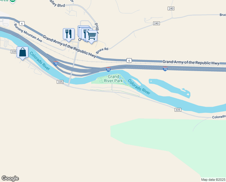 map of restaurants, bars, coffee shops, grocery stores, and more near 511 River View Drive in New Castle