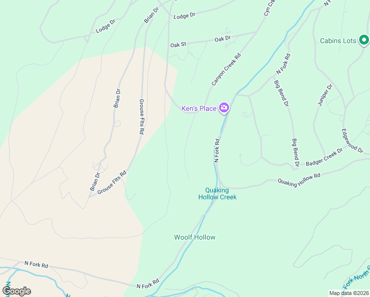 map of restaurants, bars, coffee shops, grocery stores, and more near Canyon Creek Circle in Sanpete County