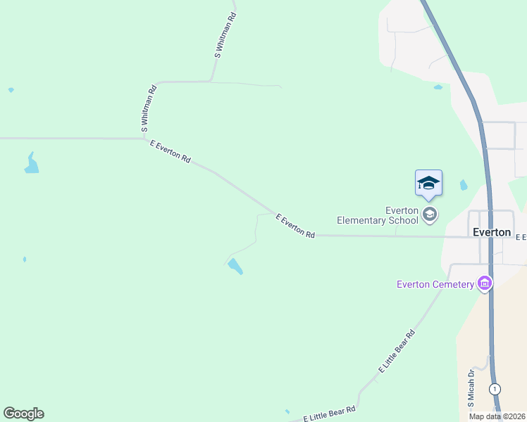 map of restaurants, bars, coffee shops, grocery stores, and more near 1885 East Everton Road in Connersville