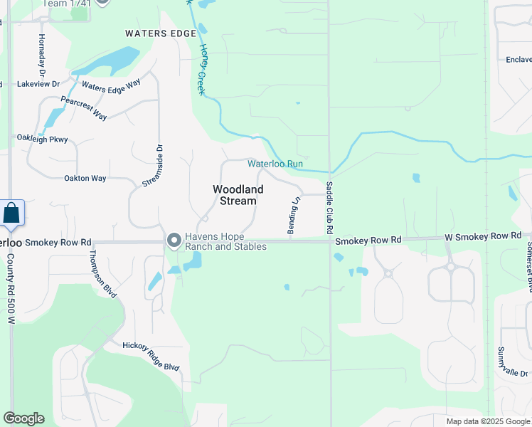 map of restaurants, bars, coffee shops, grocery stores, and more near 3599 Newhouse Place in Greenwood